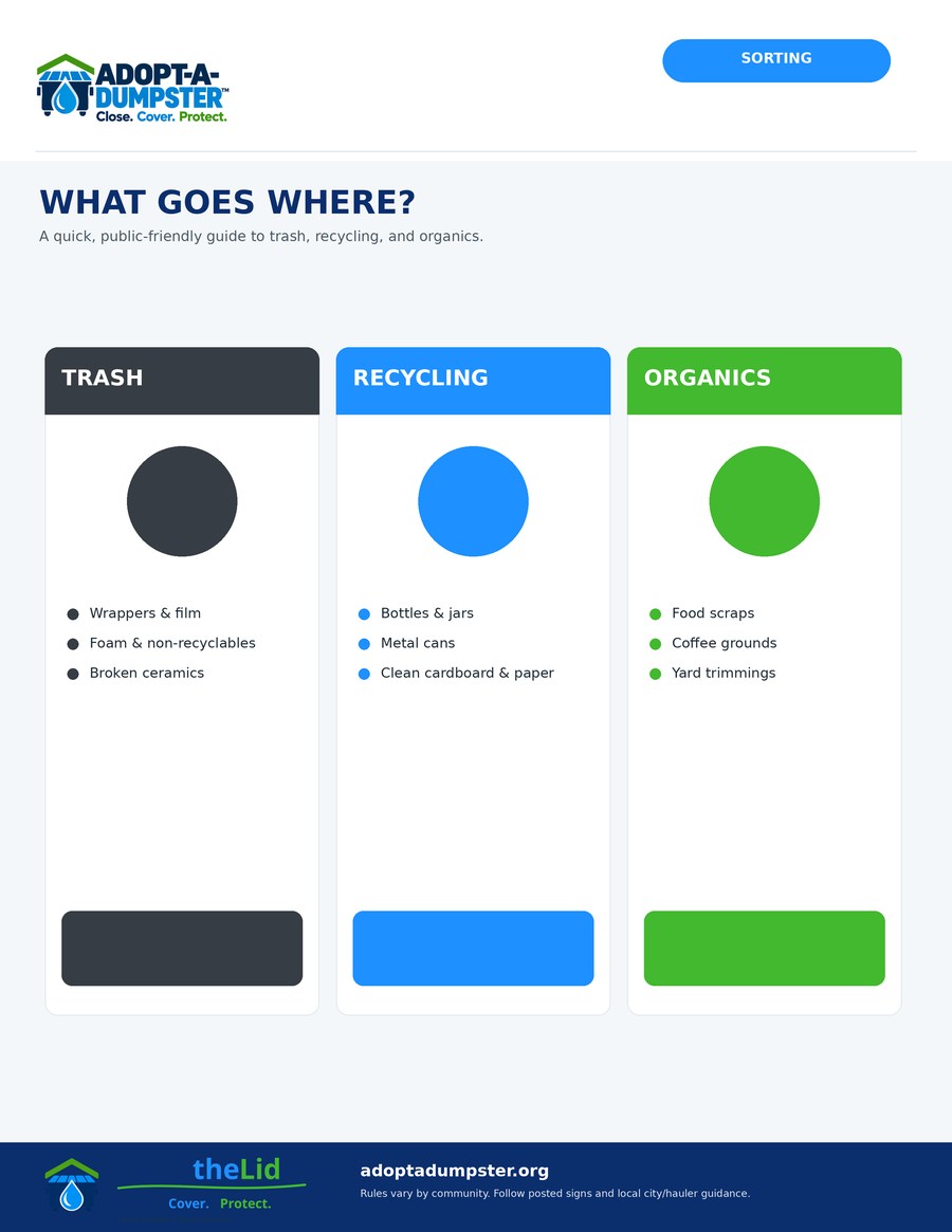 What Goes Where? Quick Guide