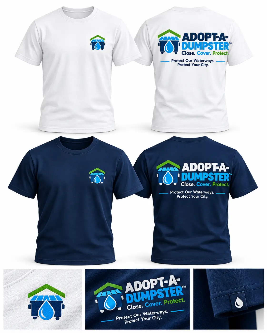 Adopt-A-Dumpster™ approved apparel collection concepts