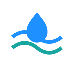 Creek and water icon
