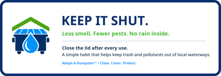 Dumpster Area 10-Point Clean Water Checklist